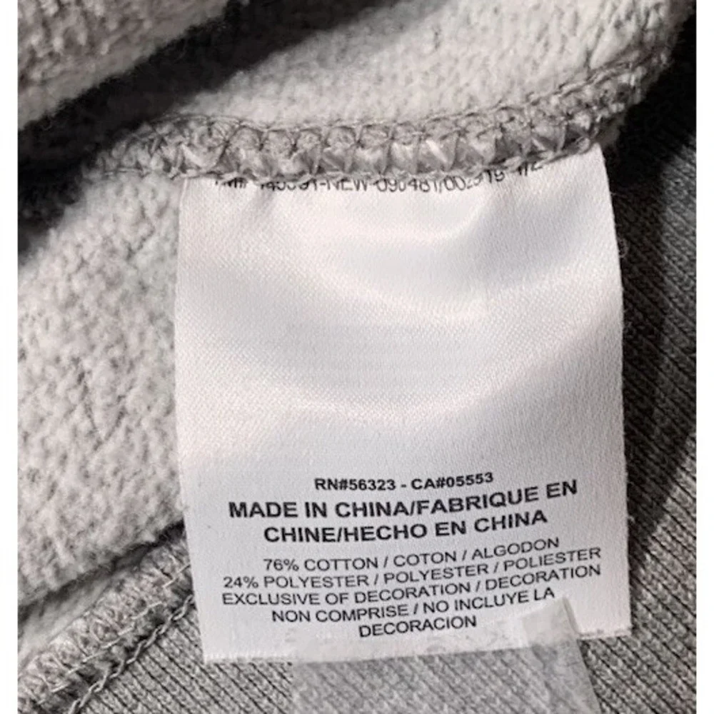 Air Jordan‎ Sweatshirt Men's Size Large Gray Pullover  Multi Color Front Panel